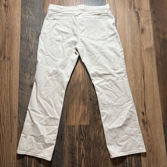 DL1961 Joni Slim Boot Maternity Jeans Women's Size 32 in Ivory - Picture 8 of 9